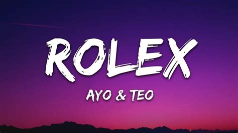 ayo & teo rolex lyrics deutsch|ayo south africa.